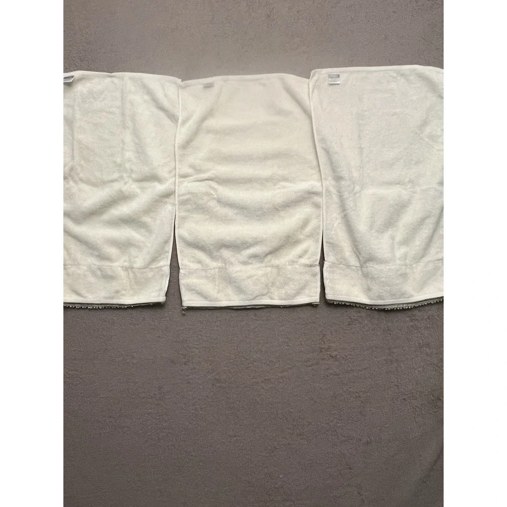 Croscill Home Decorative Cream And Blue With Sage Green Trim Set Of 3